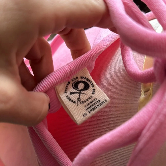 Bubble gum Pink terry cloth dress low back and deep v neck size small / medium - Picture 10 of 11